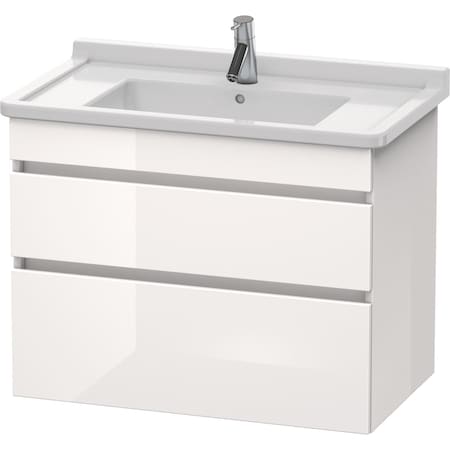 Ds Vanity Unit #030480 Chestn Whit 618X800X470mm Wall-Mounted